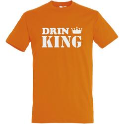 T-shirt DrinKing | Koningsdag | oranje shirt | Koningsdag kleding | Oranje | maat M